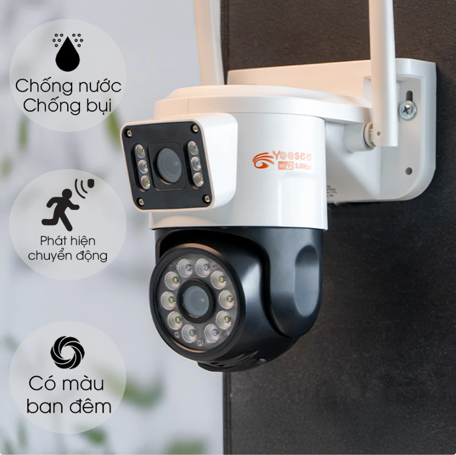 Camera Yoosee 2 Mắt QPT36 2mp